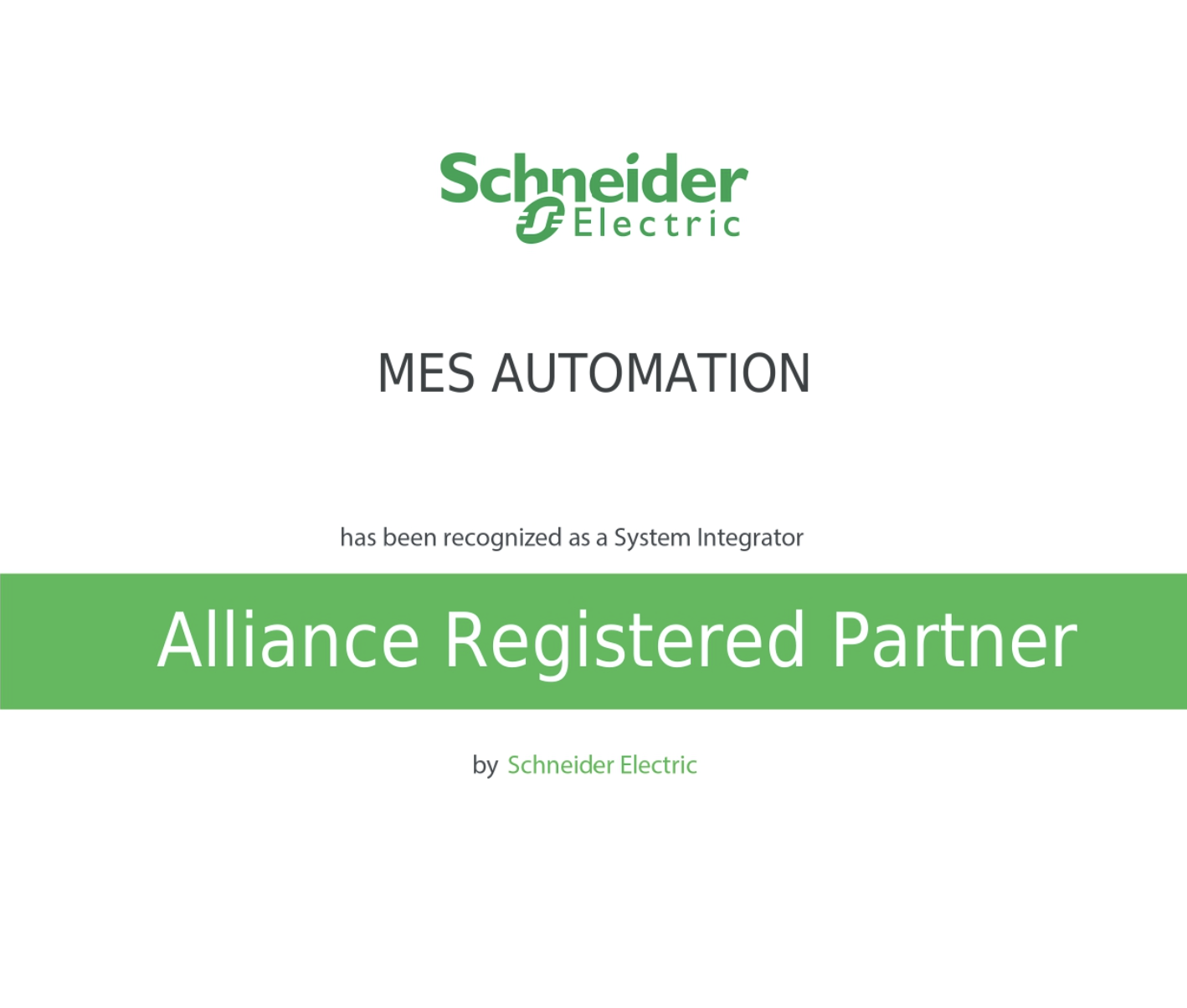 SOCIO COLABORADOR DE Schneider Electric como Alliance Registered Partner
