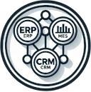 Integración con sistemas empresariales como ERP, MES y CRM