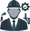Gerente de operaciones o producción icon