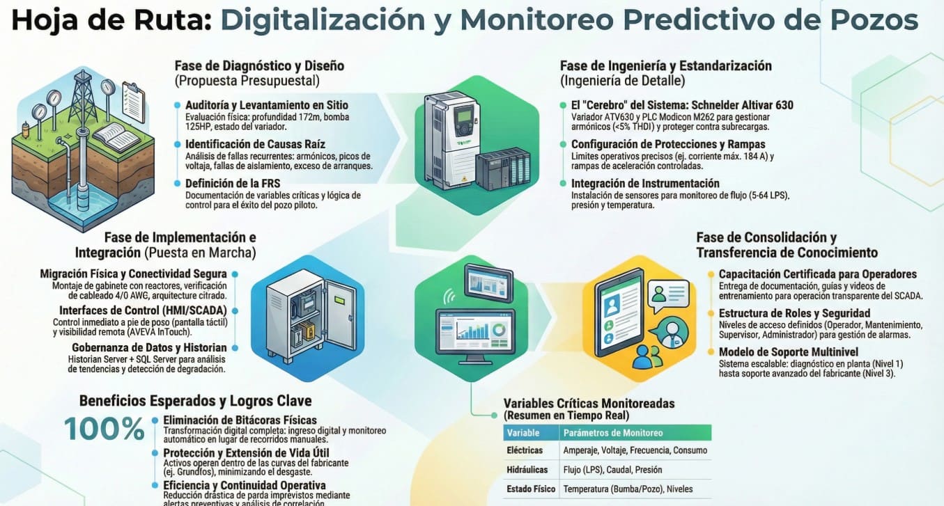 Digitalización y Monitoreo predictivo de pozos - Hoja de ruta